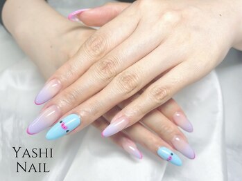 ヤシネイル(Yashi Nail)/スカルプ長出し 推しネイル
