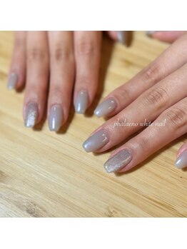 ファレノホワイト/お客様ネイル/フィルイン可能