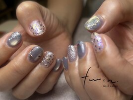 推しカラーネイル