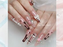 ピオミエルネイル 新宿(pio miel nail)/とろけるショコラの大人ガーリー
