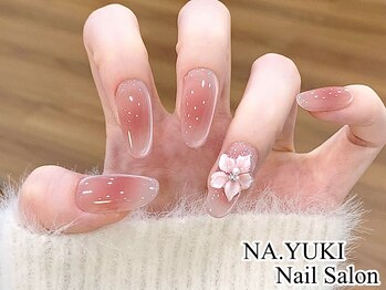 チークマグネットフラワーネイル