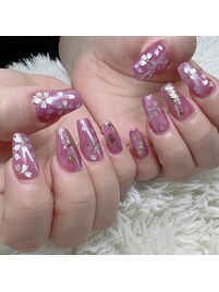 春咲き桜ネイル