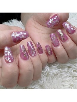 春咲き桜ネイル