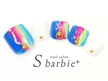 ネイルサロンエスバービー(nail salon S barbie)/カラフルフットネイル