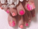 縦グラデ☆マーメイドフット