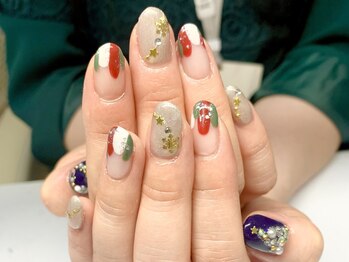 クリスマスネイル