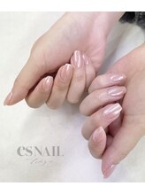 エスネイル 新宿西口店(es NAIL)/ホワイトミラー