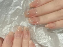 モルフォネイル(Morpho nail)/#ワンホンネイル #キラキラ