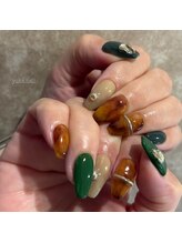 ユカネイル(yuka.nail)/べっ甲/グリーン/リング