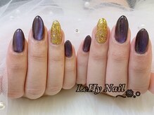 レヒネイル(LeHy nail)/マグネット×ラメネイル