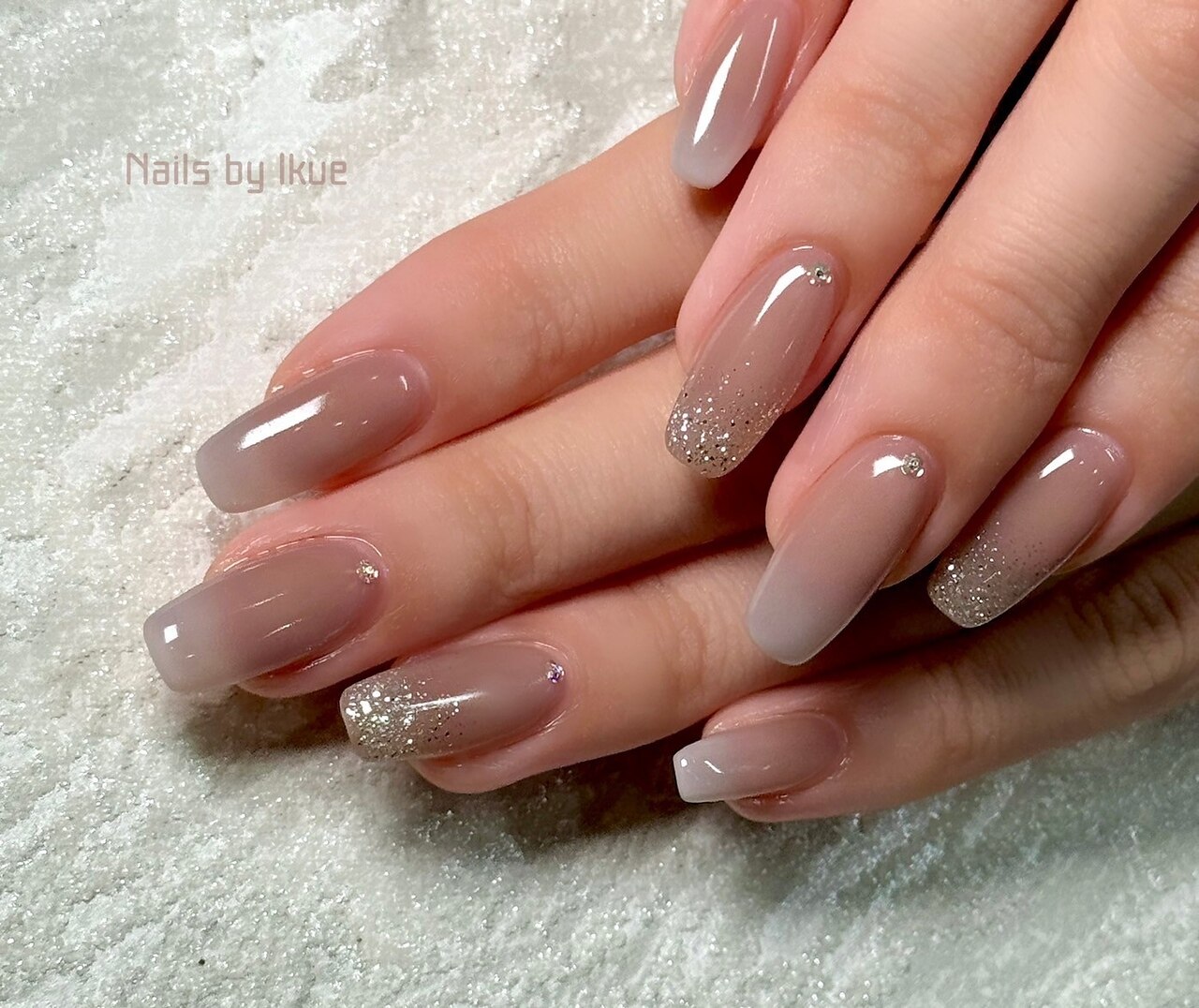 ネイルチップ ワンホン クリアハート シンプル ニュアンス 透け感 ネイルチップ ワンホン クリアハート シンプル ニュアンス 透け感