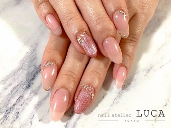 ネイルアトリエルカ(nail atelier LUCA)/R-93 大人可愛いバカラネイル