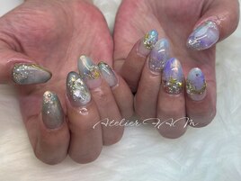 夏ニュアンスネイル