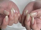 シンプルベージュネイル