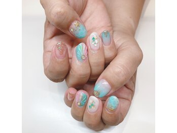 ティーエヌ 本厚木店/夏ネイル☆7500円【8250円税込】