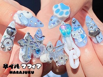 ネイルマフィア 原宿(NAIL MAFIA)/長さだし/ゴテゴテ/つけ放題
