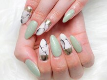 ローブセカンド(L'aube 2nd)/長さだし◆大理石アートネイル