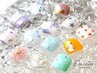 【初回オフ無料】フット定額シンプルネイル¥7500→¥6500