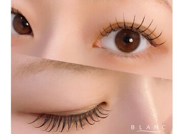 アイラッシュサロン ブラン 岐阜シティタワー43店(Blanc)の写真/【一重/奥二重/左右差などのお悩みを解決◎】フラットラッシュ/ボリュームラッシュでぱっちりeyeに♪