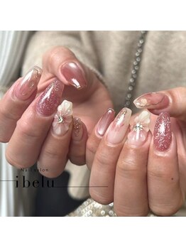 イベル 船橋店(ibelu)/ぷっくりフラワーネイル