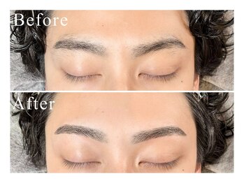 メンズ眉毛サロン Roist名古屋久屋大通店【ロイスト】アイブロウ/眉毛/眉毛パーマ/〔眉毛〕お客様ビフォーアフター