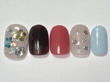 ネイルメゾン 渋谷店(NAIL MAISON)/お花ホロカラフル￥6500