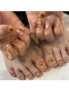 ひまわりネイル