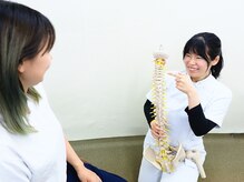 お身体の状態も丁寧に説明◎姿勢/肩こり/腰痛/揉みほぐし