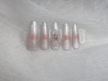 ミキネイルサロン(MiKi Nail Salon)/立体フラワーデザイン ¥11000