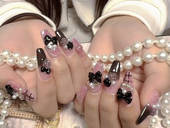 モアネイル 新宿/ワンホンネイル/持ち込み/新宿