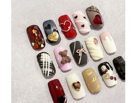 バレンタインチョコレートアート