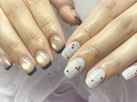 フレンチ × チェック