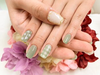 ダブルネイル(Double Nail)/【ほり】シンプルネイル