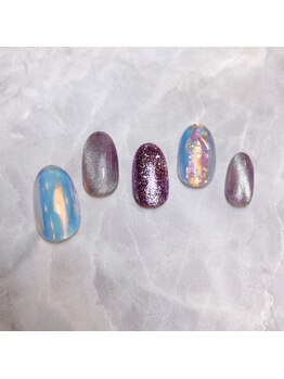 ルピナス(Lupinus)/オーロラ×ラメ×ギャラクシー