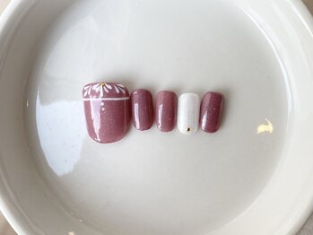 カラ ネイル 中津店(calla nail)/シンプル☆フットデザイン