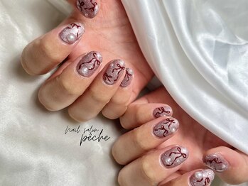 ペッシュ(peche)/ribbon × glitter