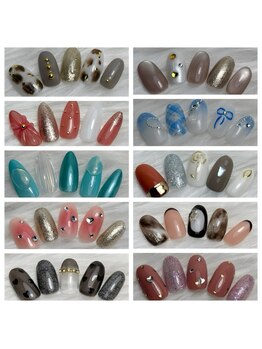 彩の写真/カラー種類が豊富で爪に“彩り”を出したい方にもオススメ☆シーズンで変わる定額デザインをご用意☆