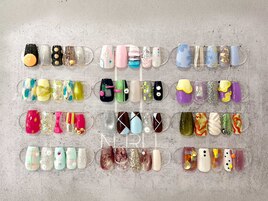 個性派/パステル/春ネイル/新宿