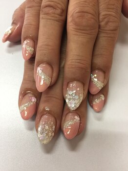 イーズネイル 堺(e's Nail)/シンプル斜めフレンチ