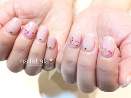 爽やかシェルネイル