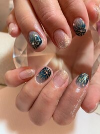 J nail◇花火ネイル