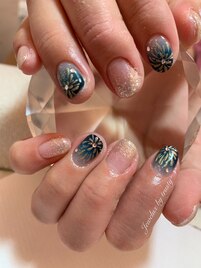 J nail◇花火ネイル