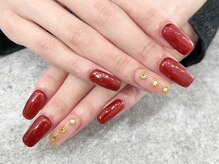 テラス(TERRACE)/スタッズフラワーネイル