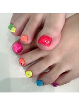ミント(Mint.)/フットネイル☆ネオンカラー