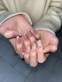 ちぐはぐハートネイル