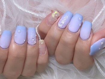 水滴ネイル/梅雨/マットネイル