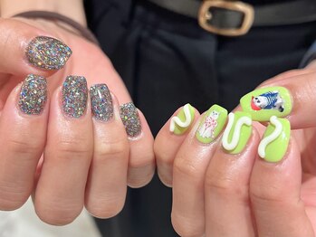 サイン(sin.)/グリッター×猫