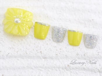 ラグジュアリーネイルズ カワグチ(Luxury Nails Kawaguchi)/ぷっくり*フラワーNail