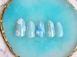 ニュアンス薔薇ネイル