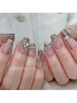 クイーンズビューティーサロン 新宿本店(Queen's beauty salon)/チップ長さ出し10本やり放題